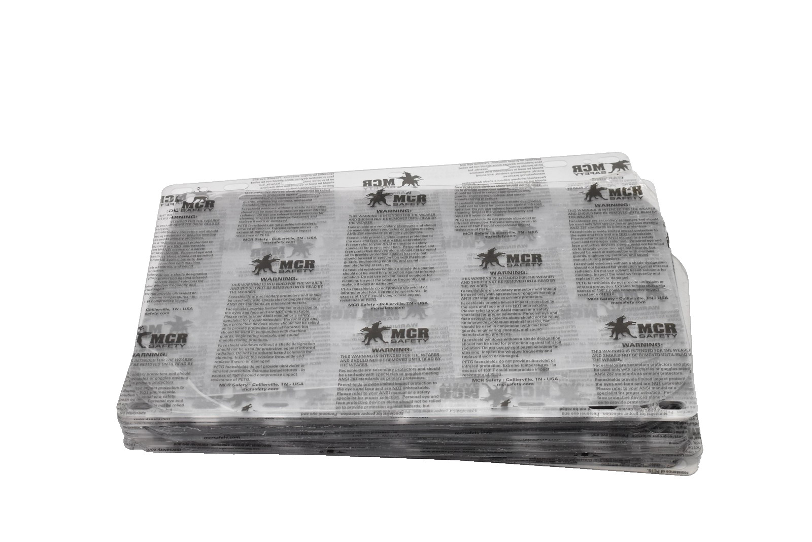 MCR Safety 101640 PETG Face Shield Visors ANSI Z87+ Protective Windows Lot of 48