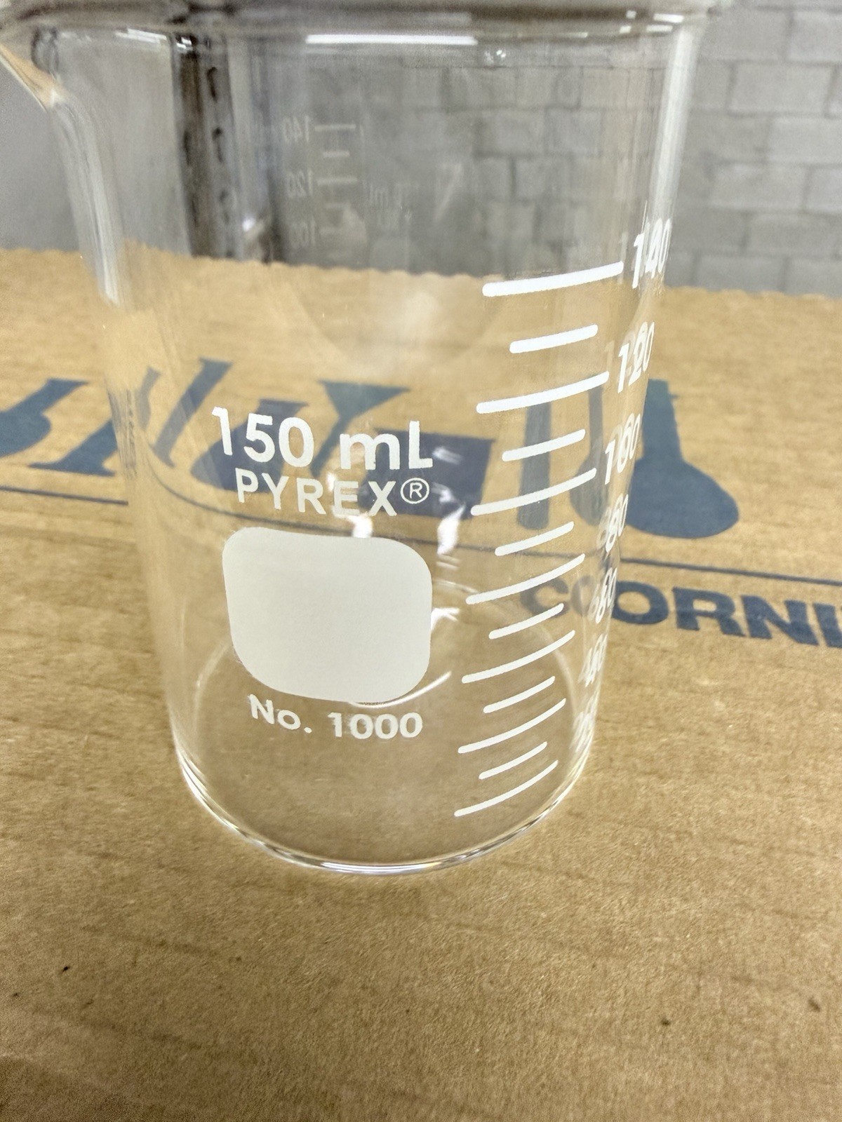 Pack of 12 Pyrex 1000-150 Griffin Low Form 150 mL Beaker Graduated 1 Case Of 12