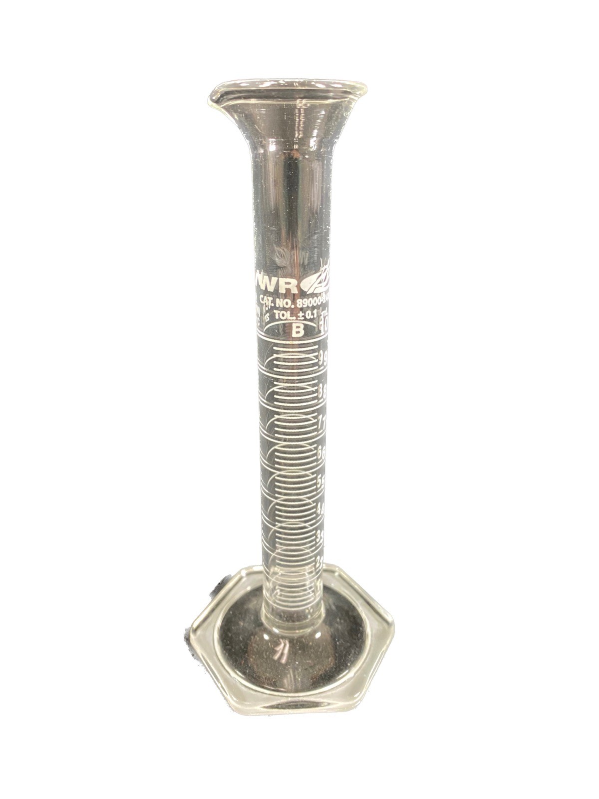 VWR Glass 10mL TC Class B Single Metric Graduated Cylinder 89000-248