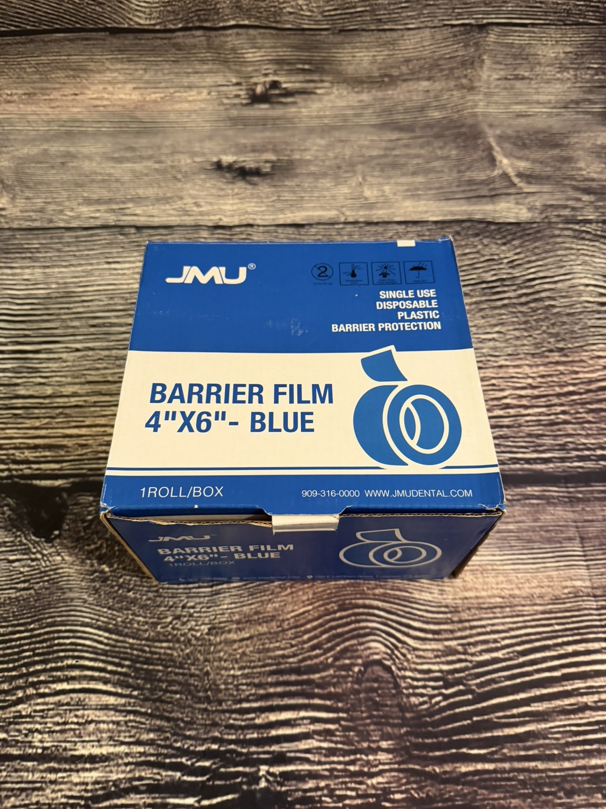 JMU Dental/Tattoo Barrier Film Blue 4″x6″ Sheets new in box
