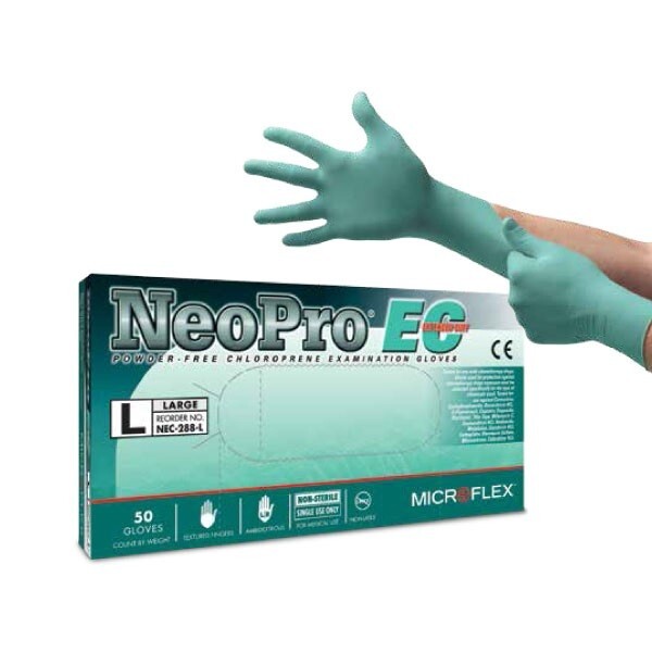 MICROFLEX® NeoPro® EC NEC-288 Neoprene chemical-resistant gloves, size small