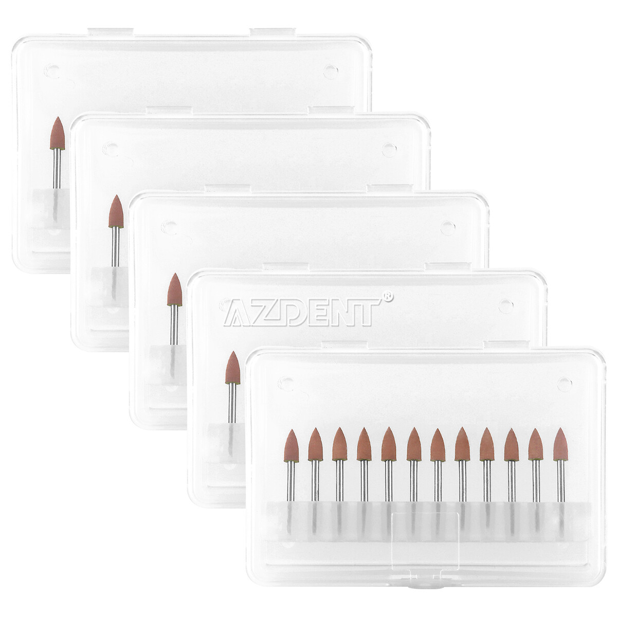 US 5 kits Dental 0413 Brownie Polishers Friction Grip FG Mini Points 1.6mm