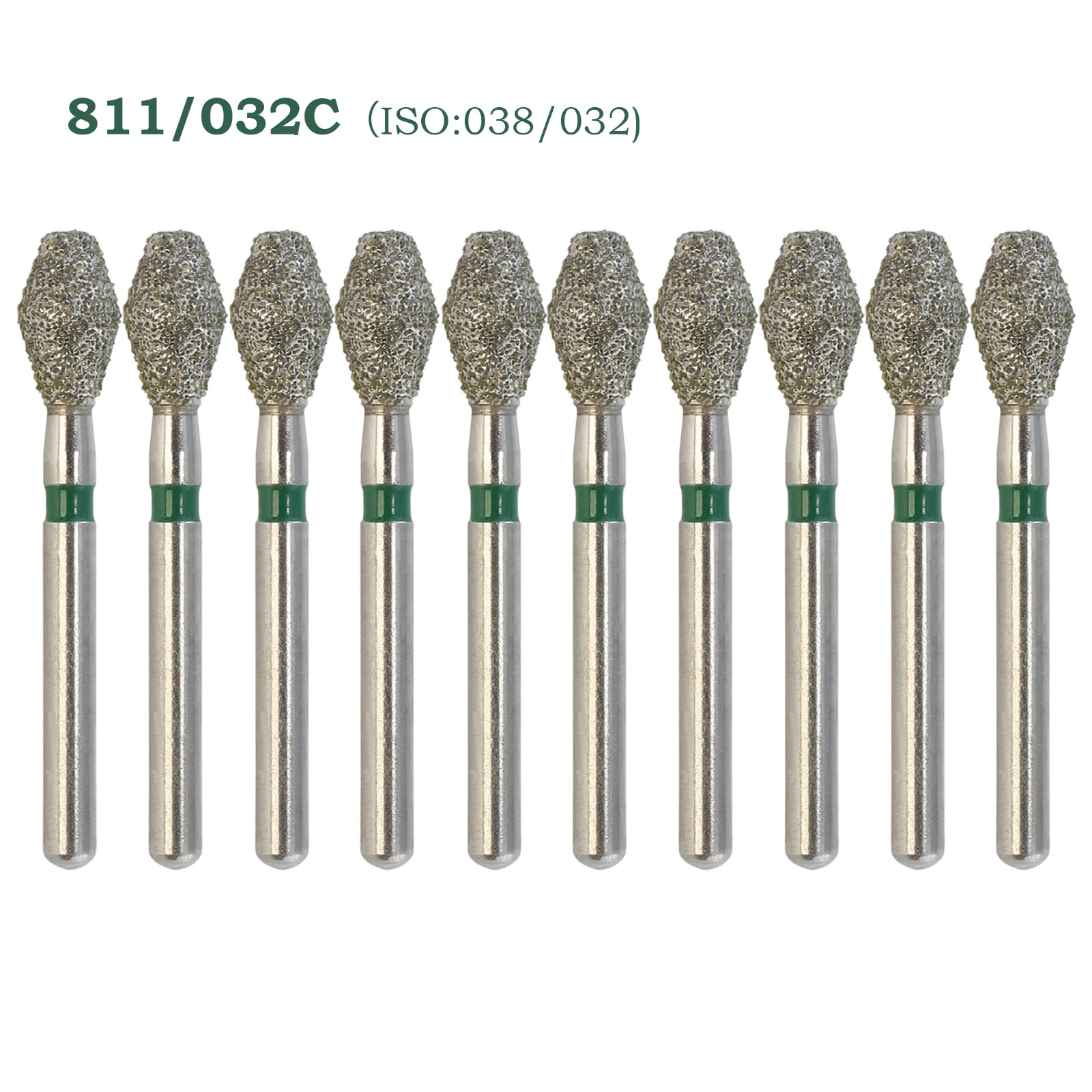 Multi-use Dental Diamond Burs Barrel Shape 811/032C Coarse Grit FG High Speed