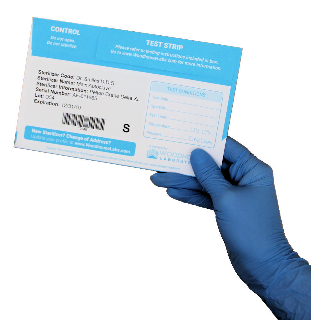 Spore Testing Service ONE-TIME Mail in Strips for Autoclaves Dental or Tattoo