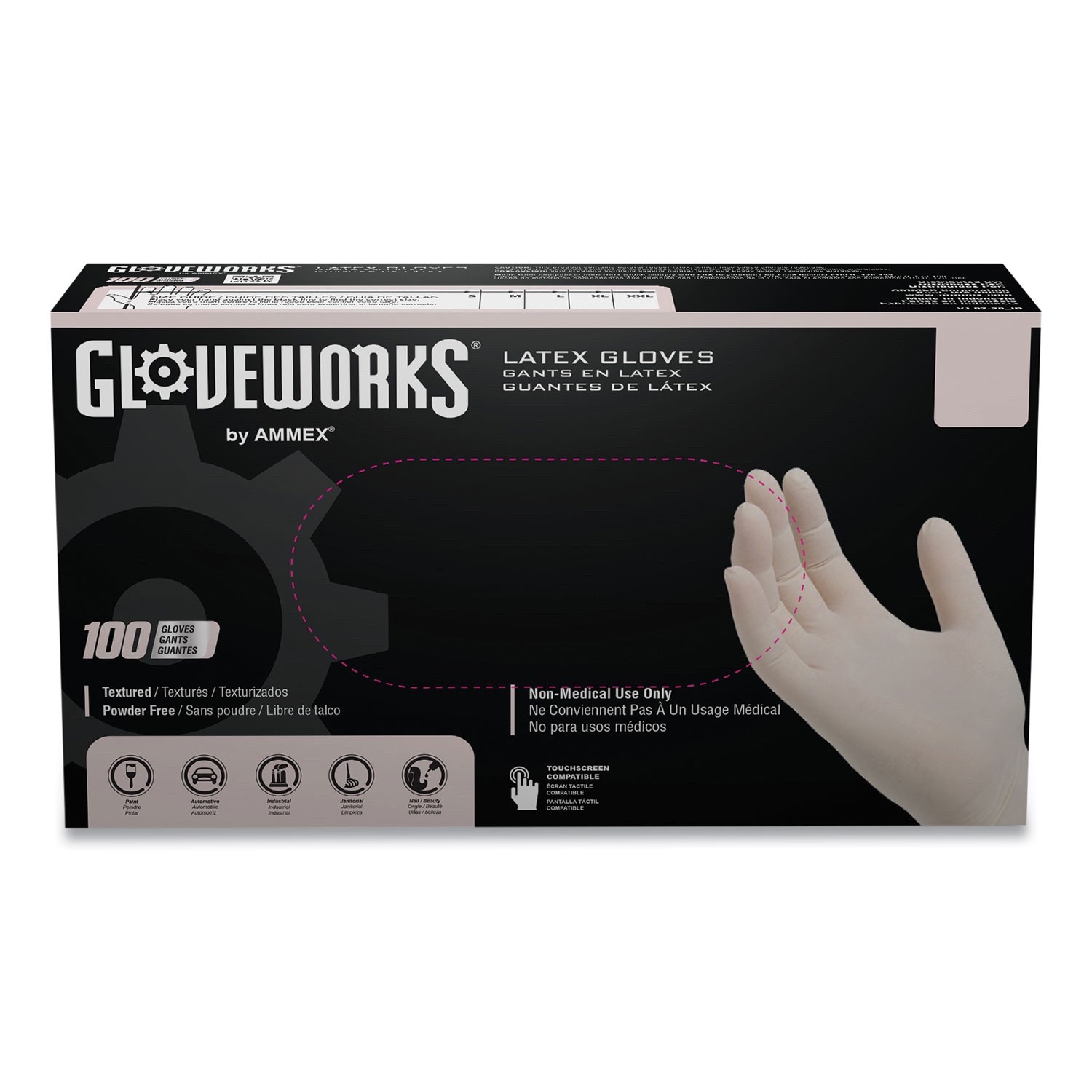 gloveworks nitrile gloves Industrial exp 93024