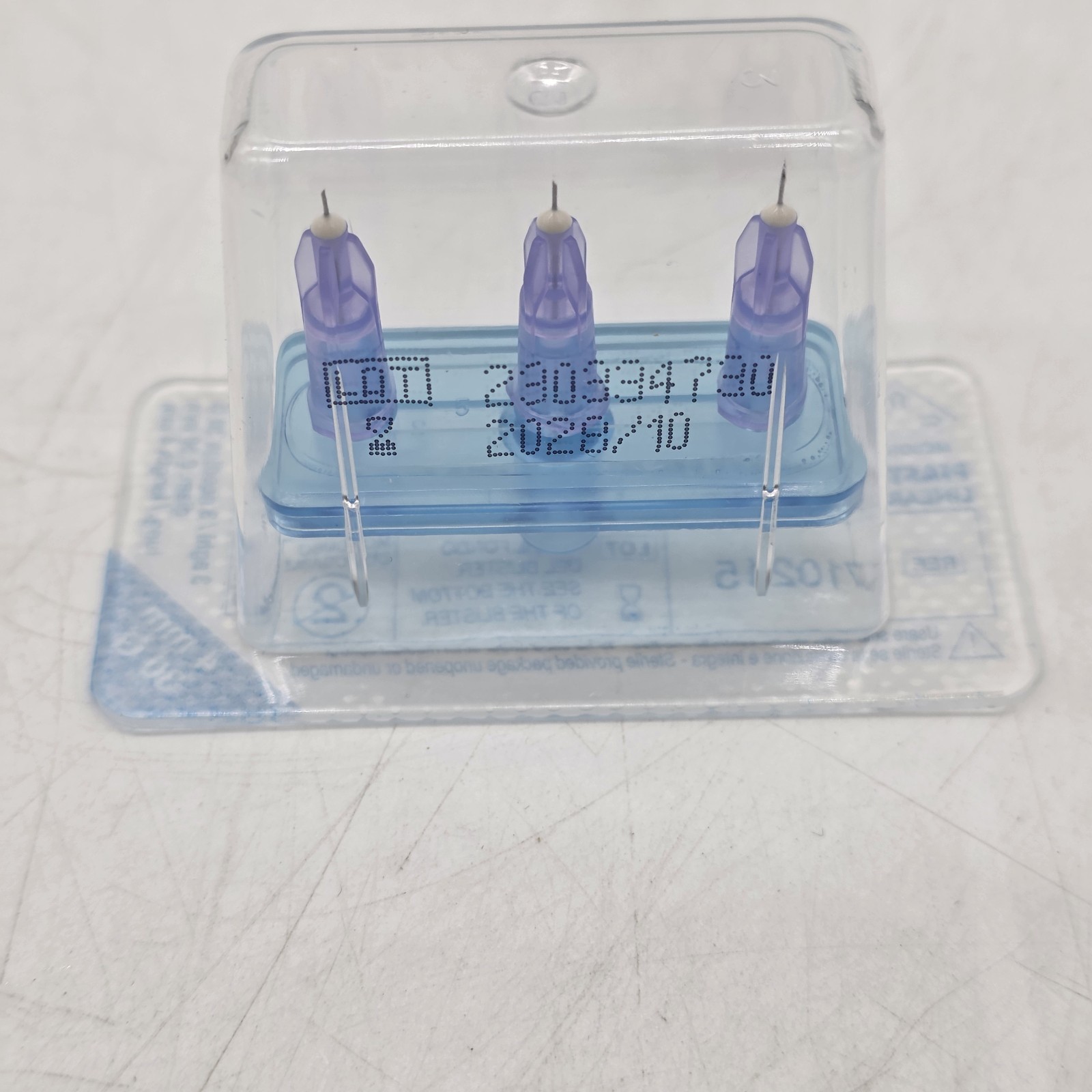 Mesoram Sterile Needle Plate 3 Needles 30G 4mm Exp 10/2028 Ref 710215