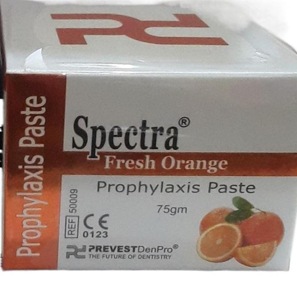 Prevest Denpro Spectra Prophyaxis Paste Fresh Orange With Fluoride 75g Jar