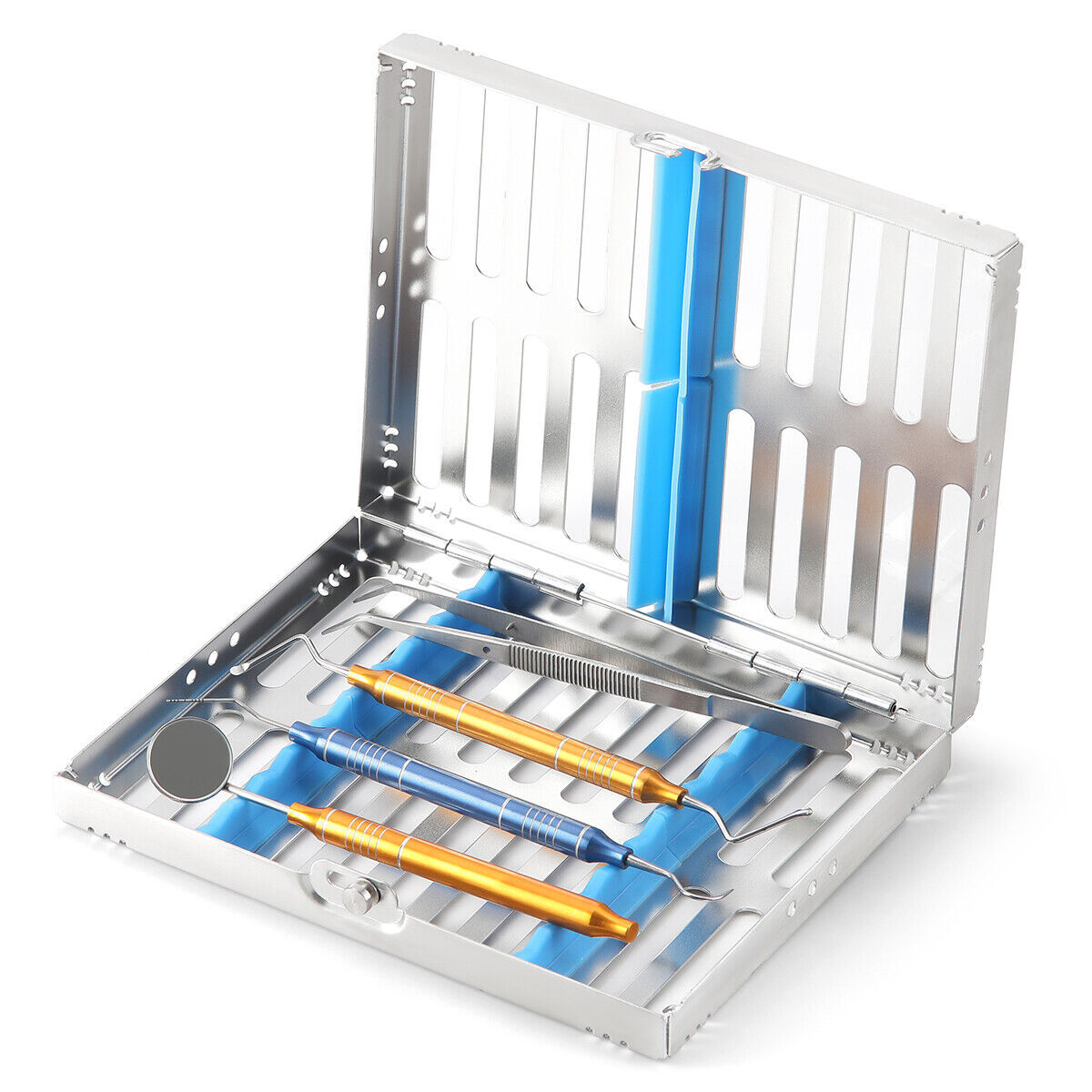 Dental Instrument Disinfection Box Medical Sterilization Case Cassette Rack 5/10