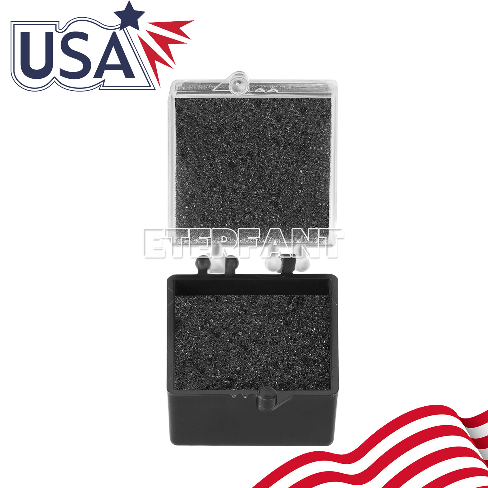 1000XDental Lab Crown/Veneer/Bridge Boxes – 1″ – Clear Top with Sponge Fillers