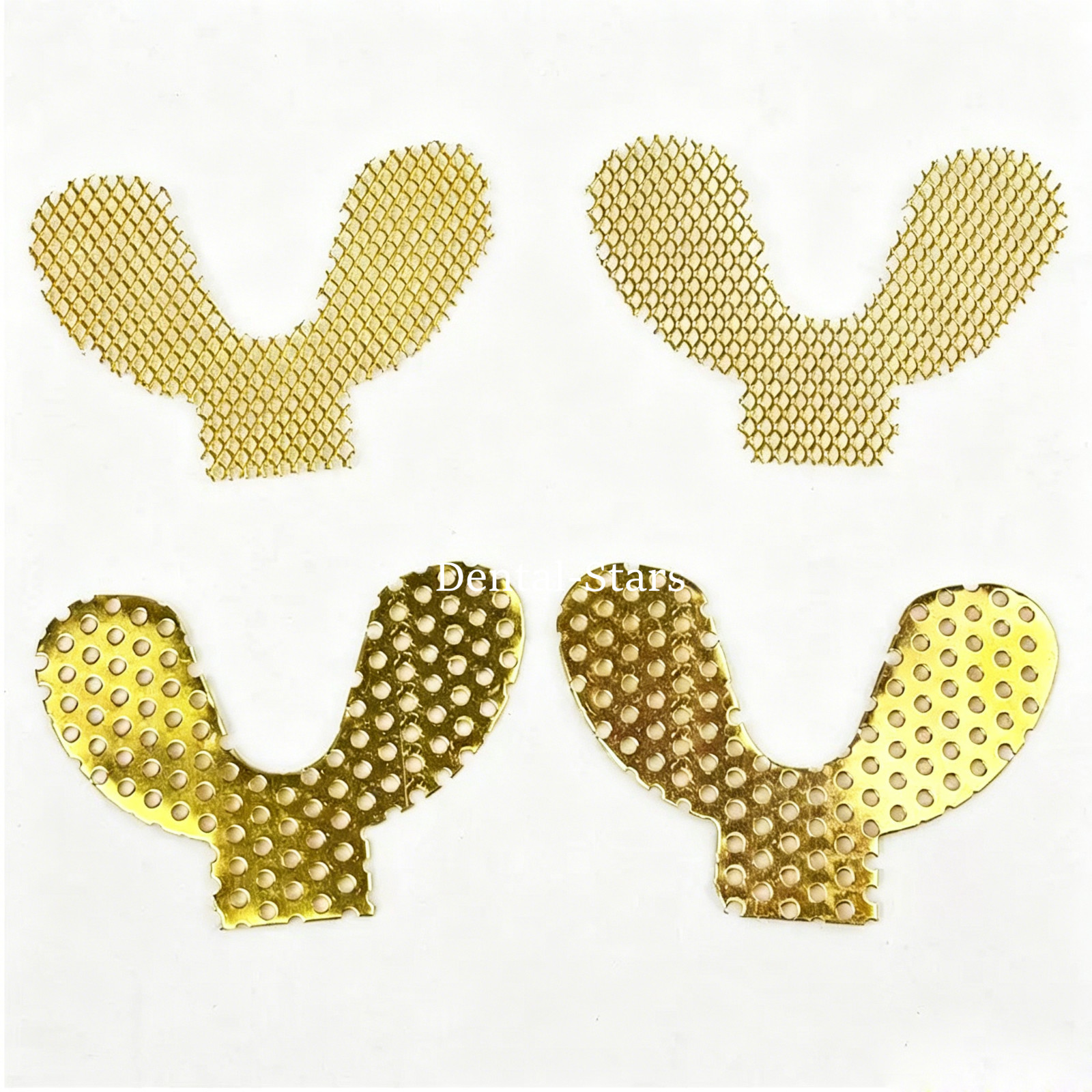 5 Pairs Dental Lab Grid Strengtheners Frego Reinforcement Mesh Gold/Sliver Upper