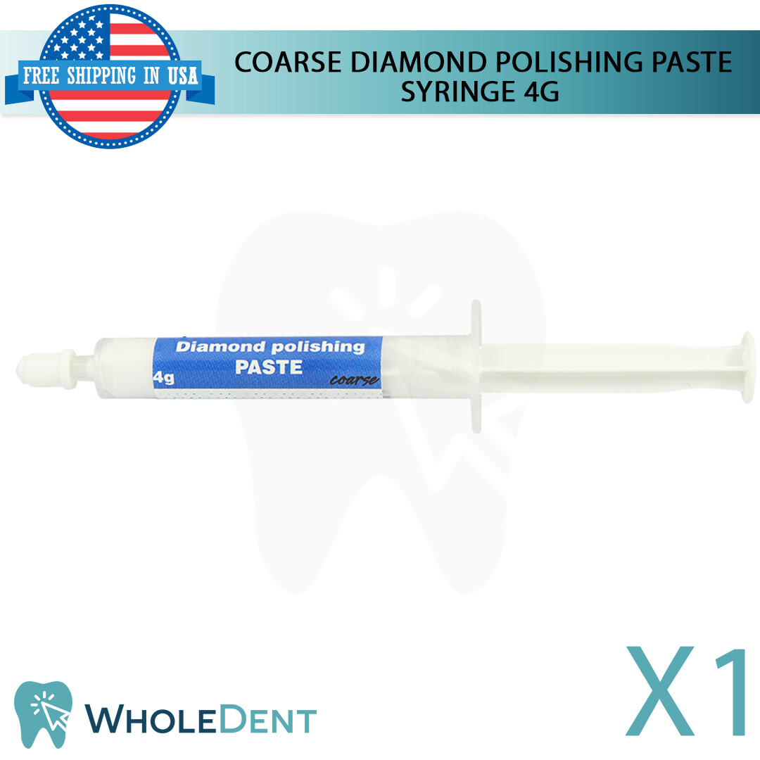 Coarse Diamond Polishing Paste Dental Composite Ceramic Porcelain Syringe 4g