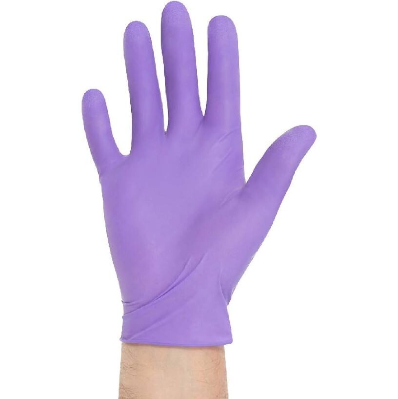 *1,000-Pieces* Halyard Purple Powder-Free Nitrile Exam Gloves Medium 55082