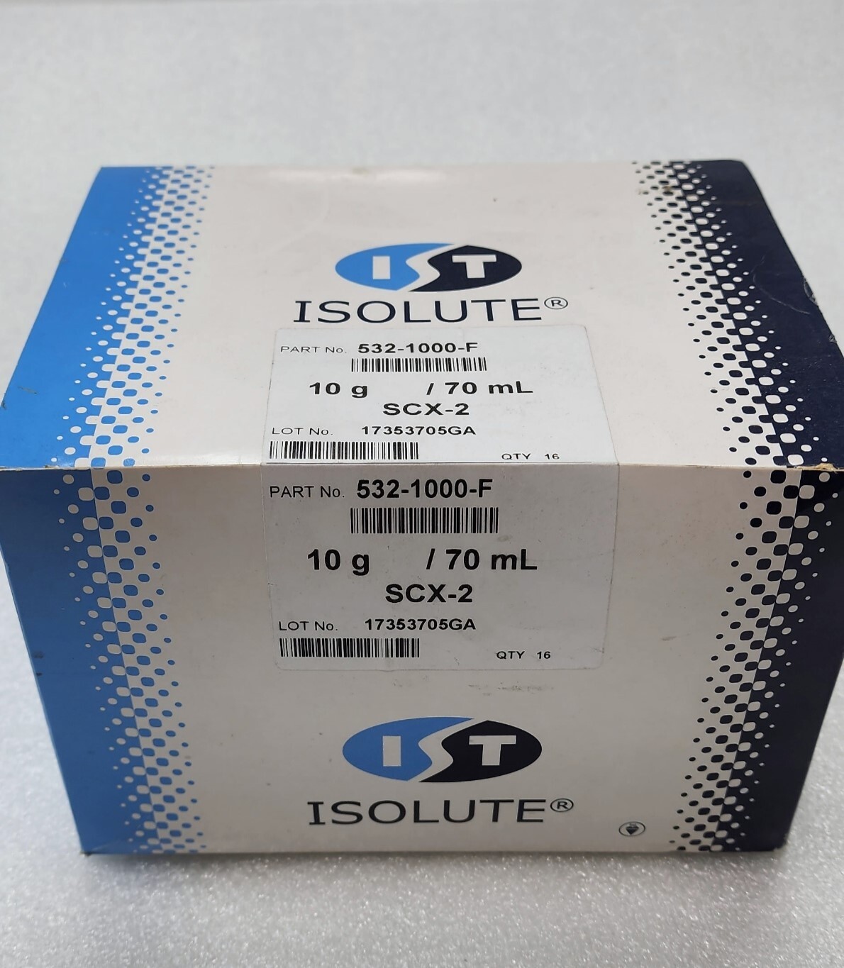 Biotage ISOLUTE 532-1000-F , SCX-2 , 10 g/70 mL – QTY 16