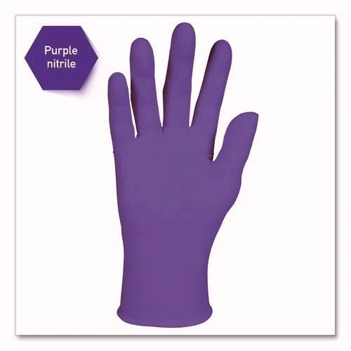 Kimtech PURPLE NITRILE Exam Gloves, Large, 6 mil Thick, 9.5″ Long, 100/Box