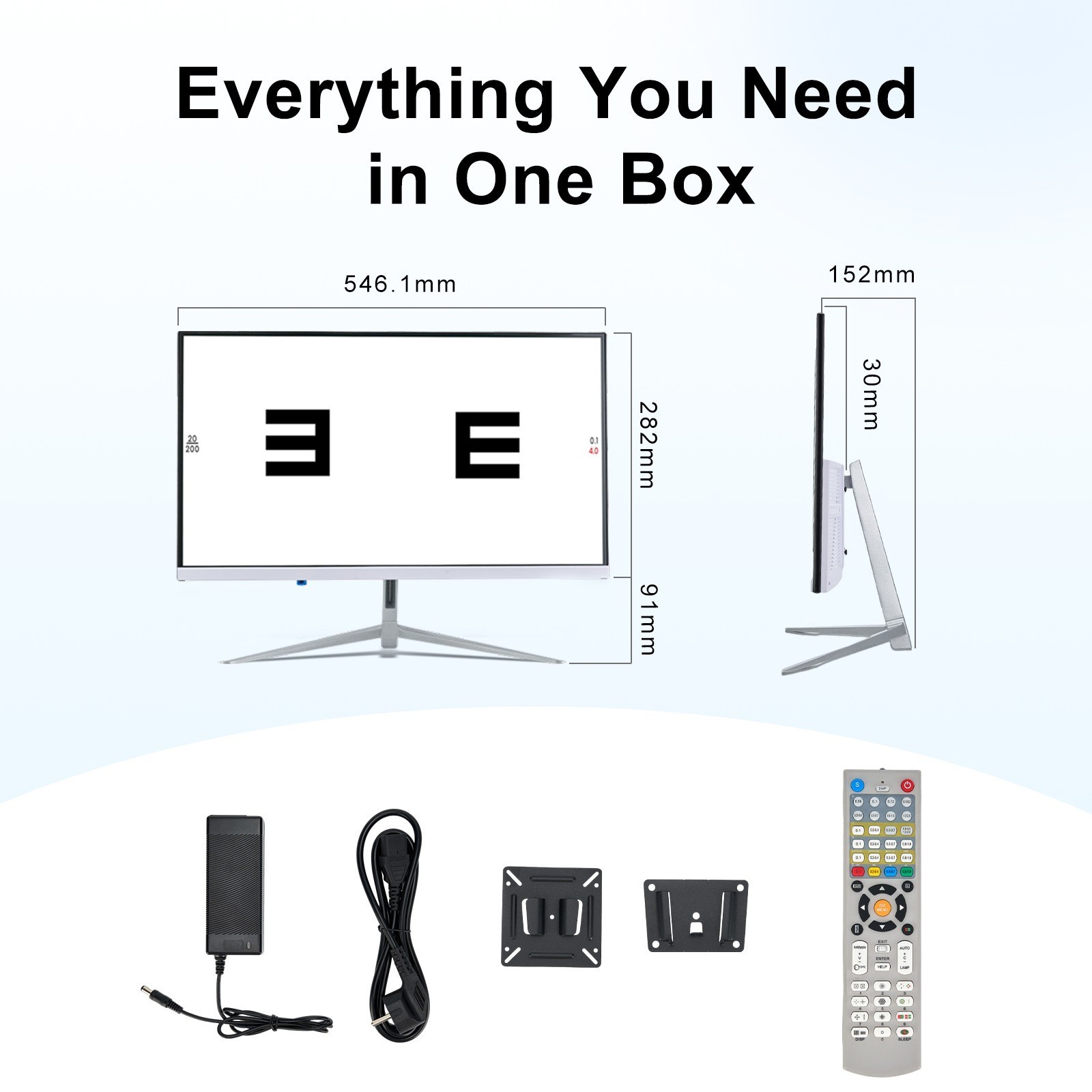 Frameless 21.5-inch HD LCD Vision Meter Vision Test Projector Display
