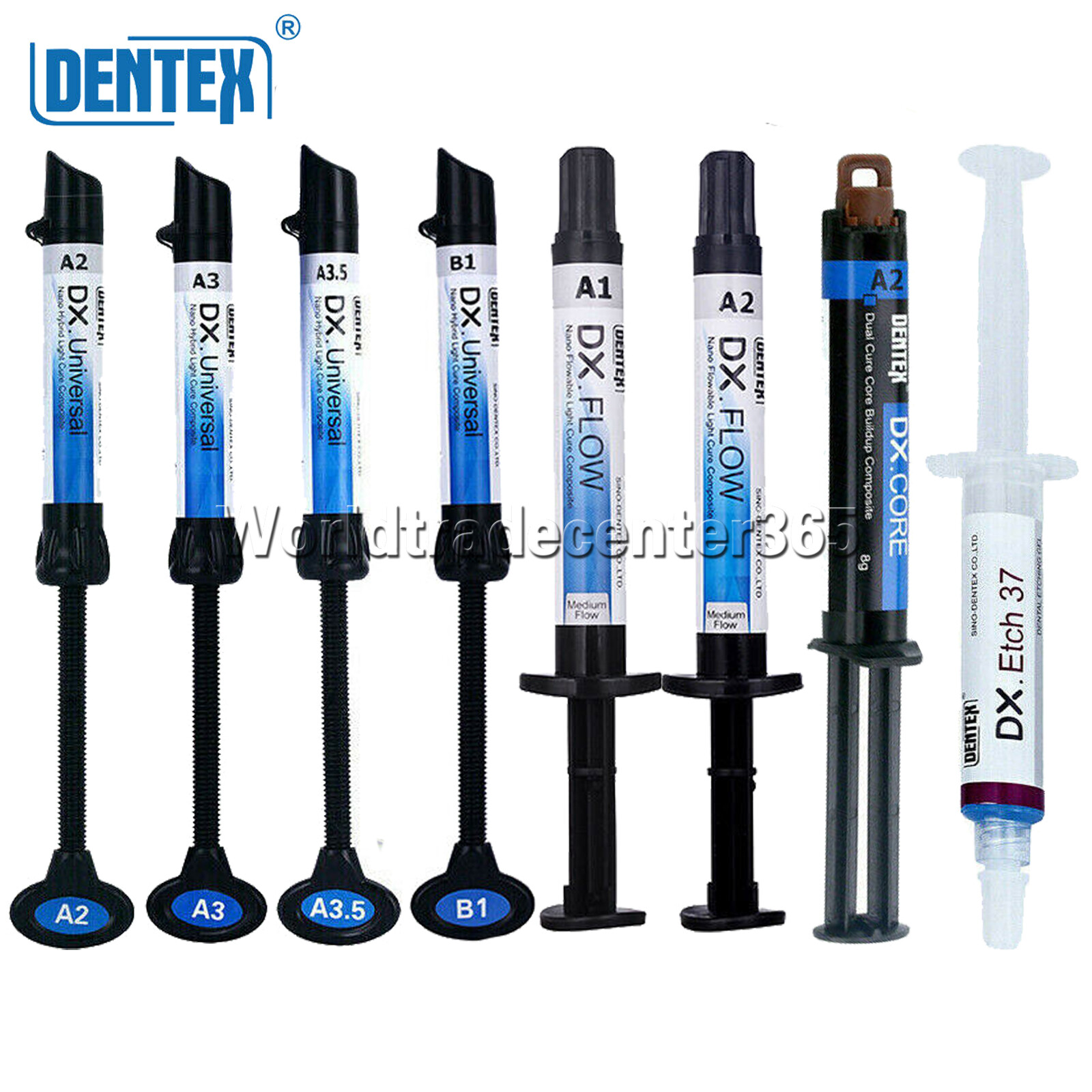 Dental DENTEX Flowable Light Cure/Universal Composite Resin/Dual cure Resin WLD