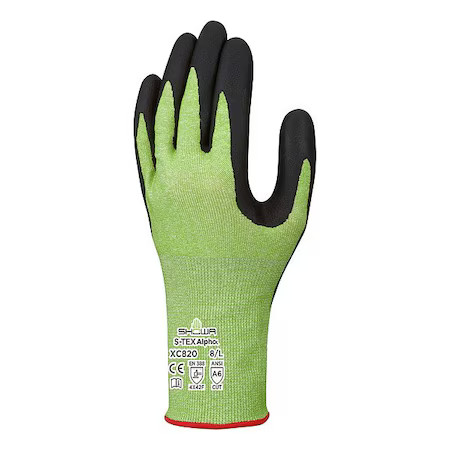 Showa 7501Pfl Disposable Gloves, 2.5 Mil Palm, Nitrile, Powder-Free, 200 Pk,
