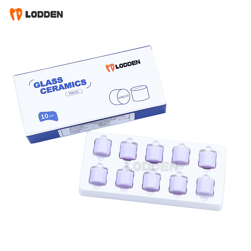10pcs Dental Glass Ceramic Lithium Disilicate (LS2) IPS Emax Press Ingots