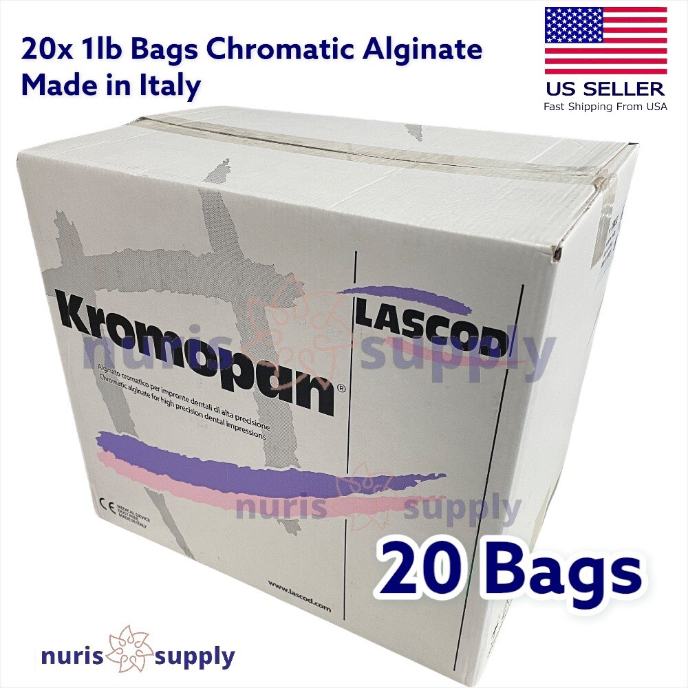 20 Bags Chromatic Kromopan Alginate Fast Dental Impression Material Color-Change