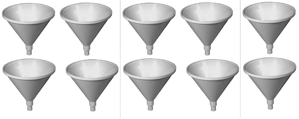 10 Arts crafts funnel School paint projects Disposable recyclable 4″ diameter