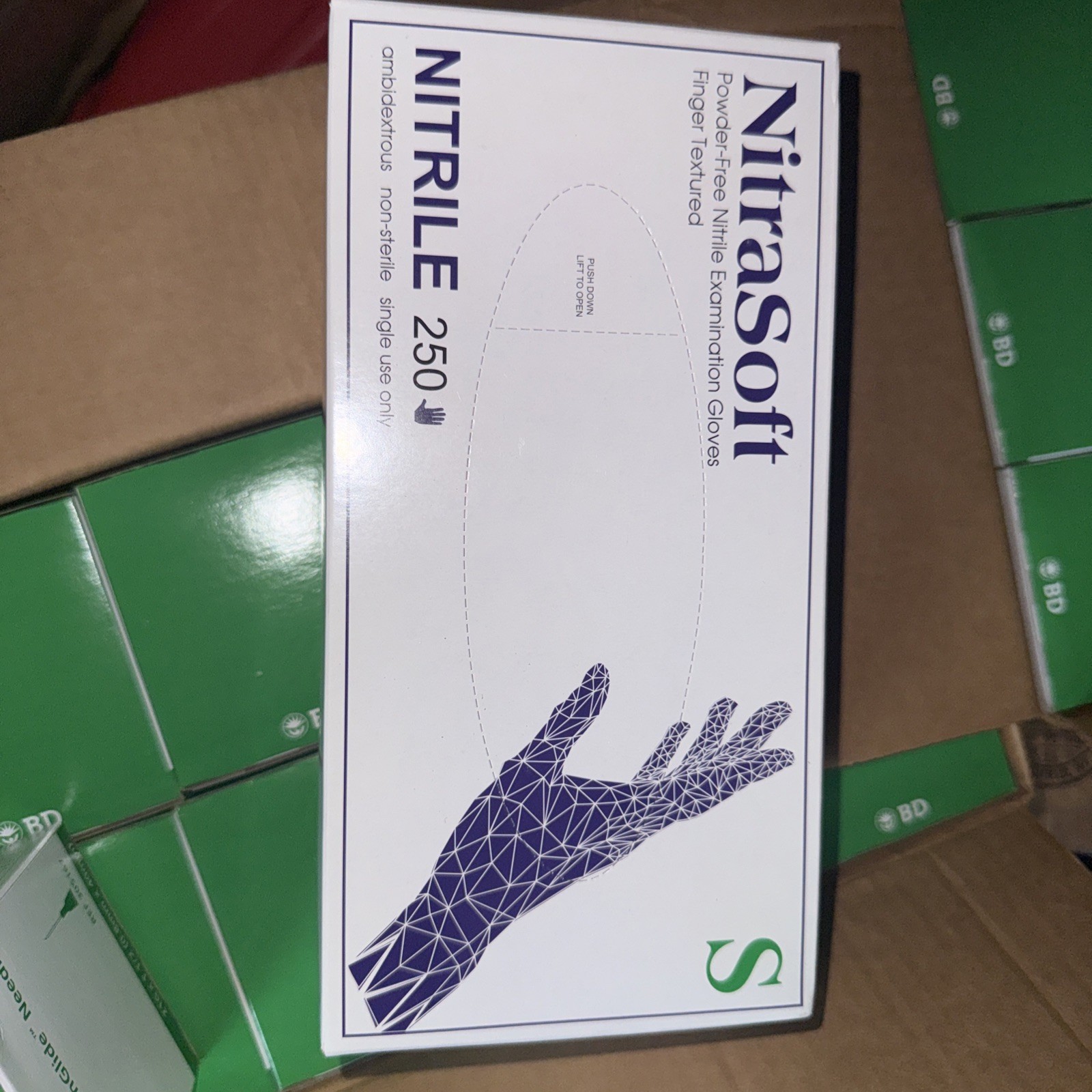 Nitra Soft Examination Gloves Powder Free Small 250 Count
