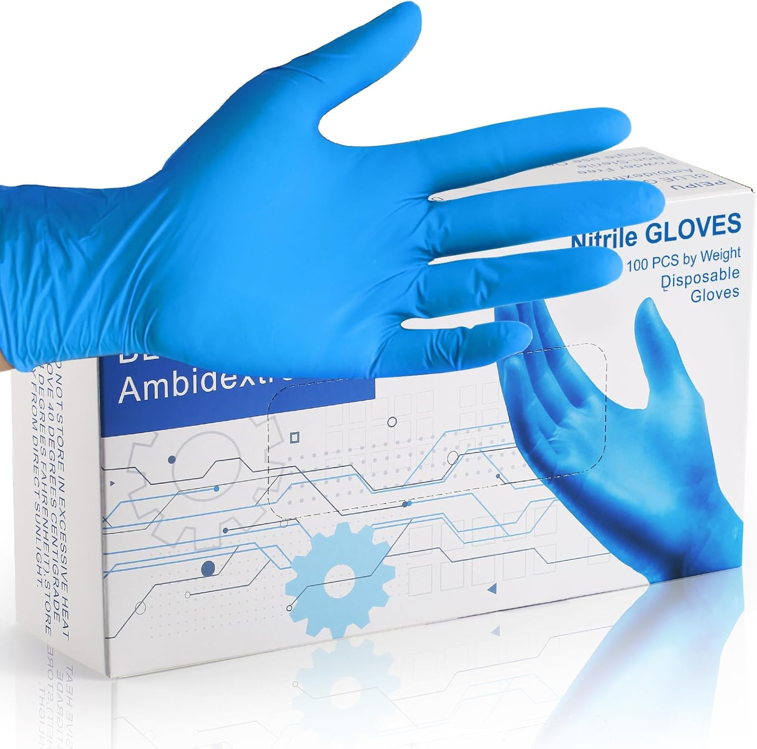 Nitrile Disposable Gloves，Powder Free, Cleaning Service Gloves, Latex Free
