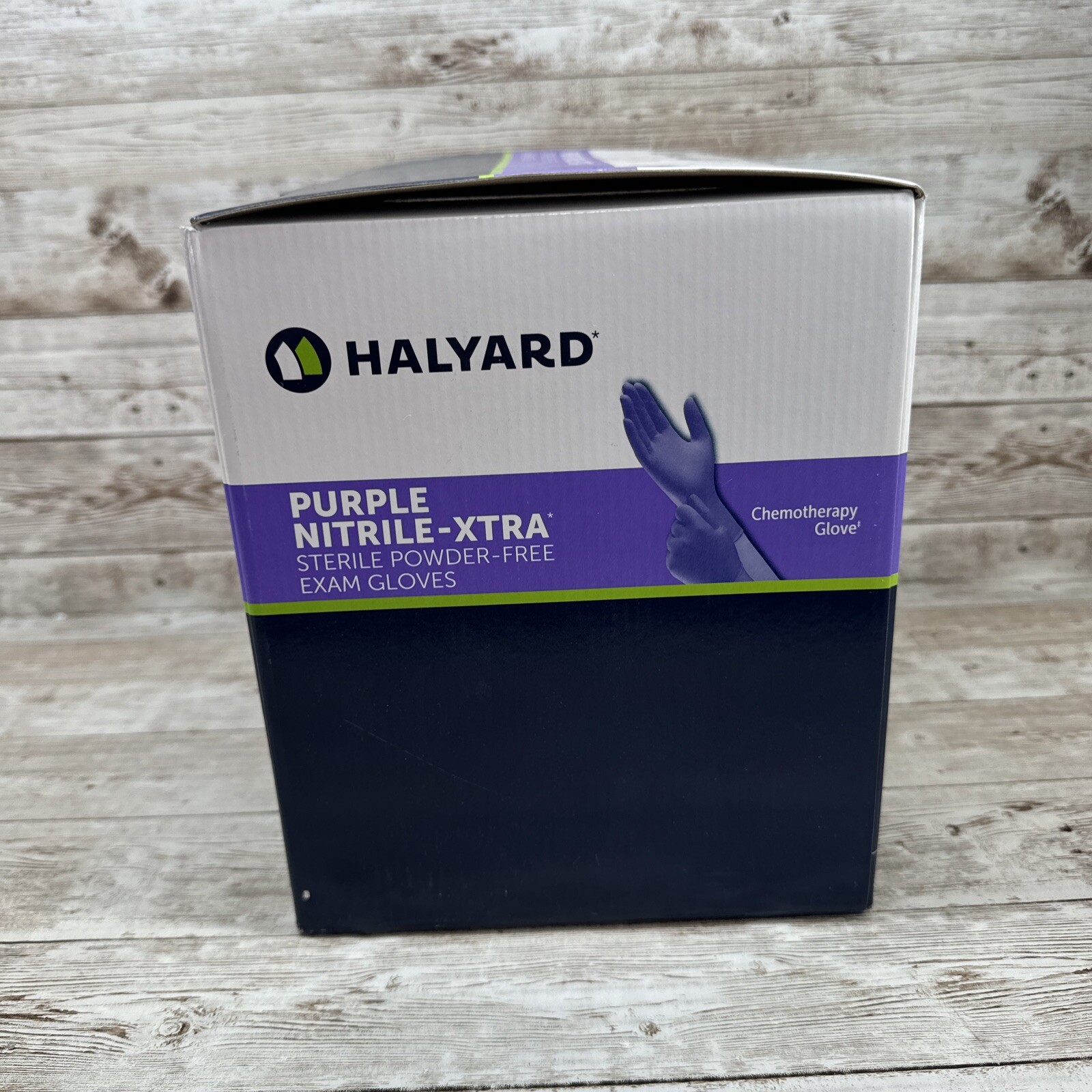 Halyard Purple-XTRA Nitrile Exam Gloves STERILE *1 Box* Size: LARGE *See Date*