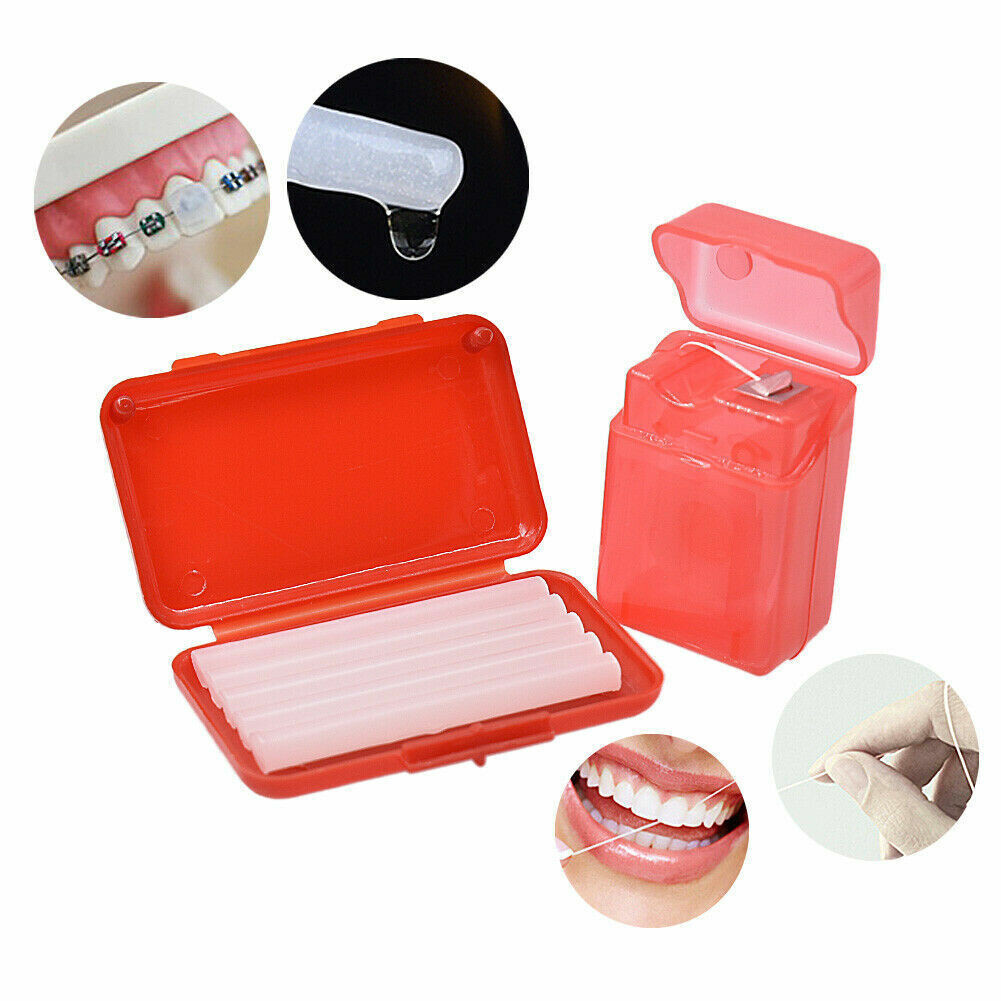 Dental Orthodontic Wax/Teeth Oral Care Orthodontic Kit Brush Floss Thread Mirror