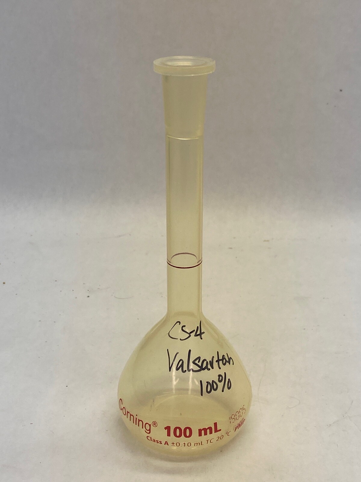(6) CORNING Reusable 100mL PMP Class A Volumetric Flasks w/Stopper 5640P