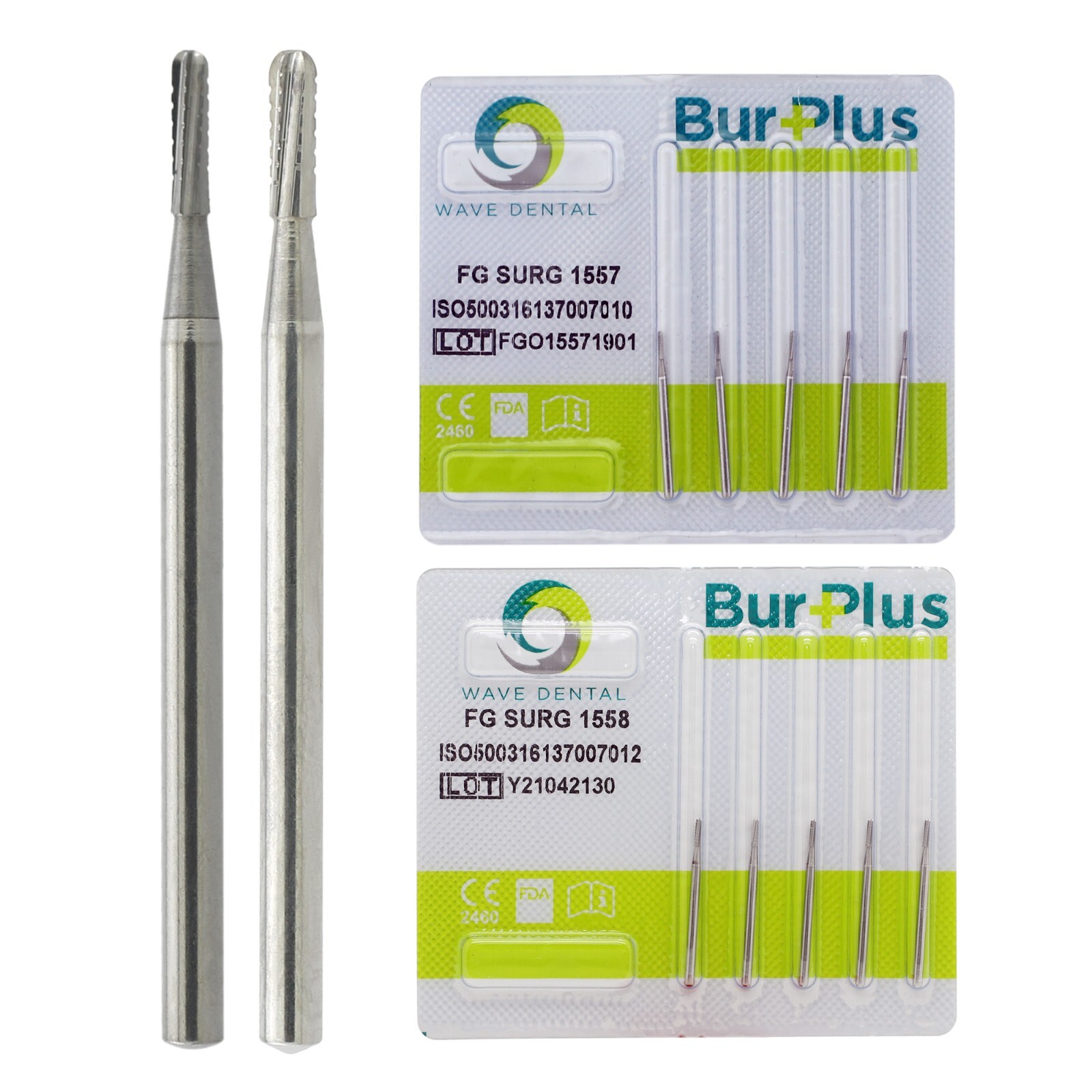 Wave Dental Surgical Burs Long Shank 25mm Midwest FGOS FG SURG Tungsten Carbide