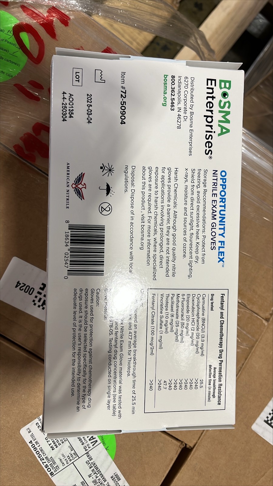Bosma Enterprises Opportunity Flex™ Nitrile Exam Gloves XL, 180 Count PER BOX