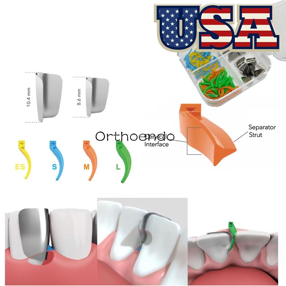 200Pc Dental Wedges Anterior Matrix System Wedge Matrix Bands Interdental Wedges