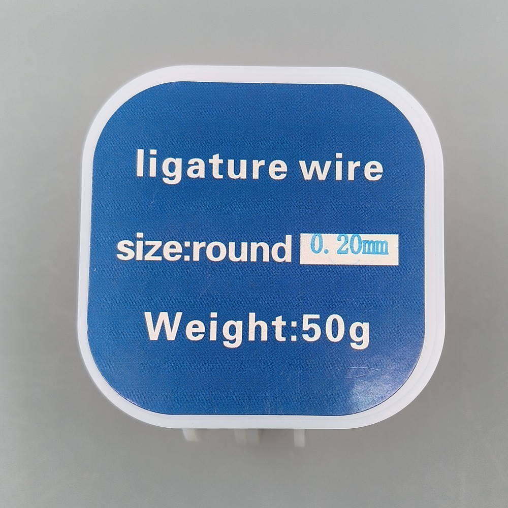50g Dental Orthodontic Ligature Wires Stainless Steel Round Wire 0.2/0.25/0.3mm