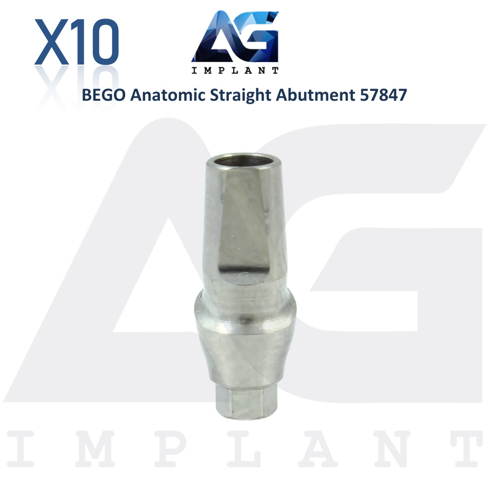 10 Anatomic Straight Prosthetics Compatible with BEGO® Ø4.3mm – 57847 Dental