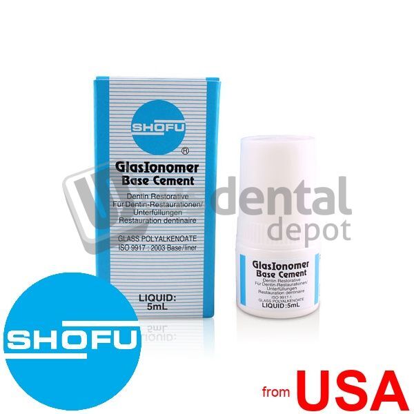 SHOFU GlasIonomer Base Cement Liquid. 5ml Qty.1 – Refill – #1114 Glass Io 111904