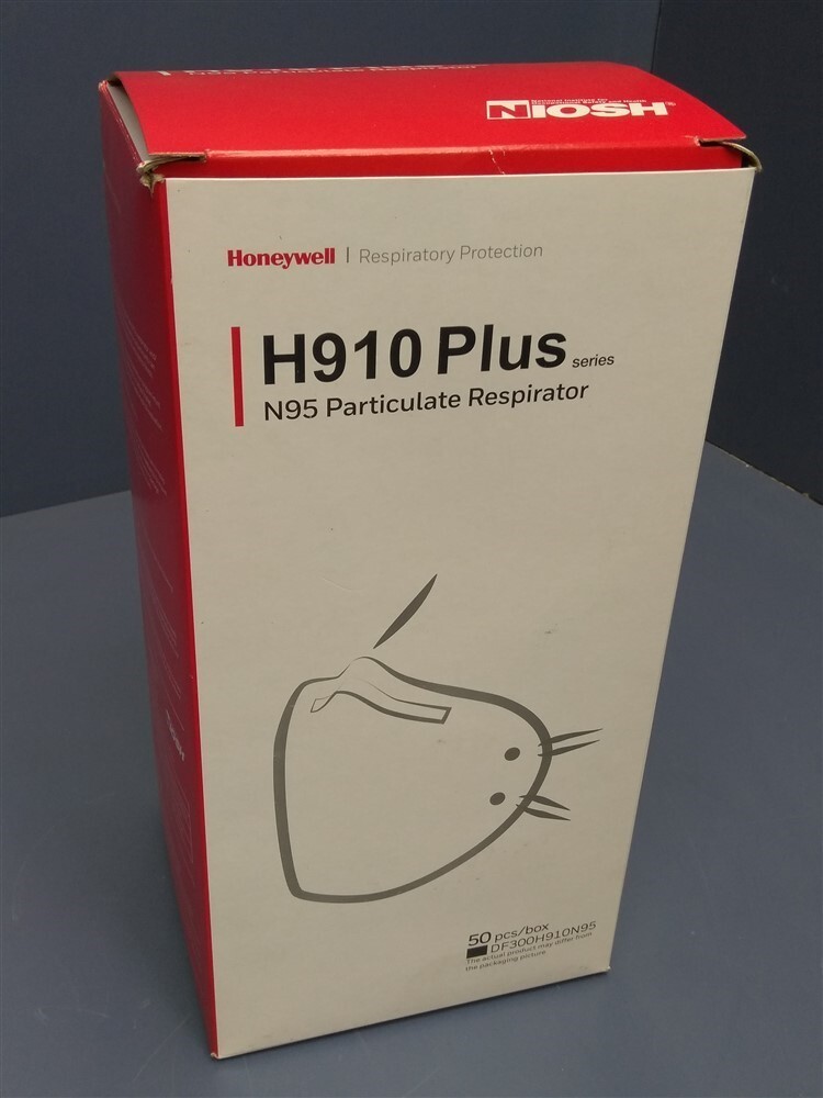 N95 Face Mask Honeywell H910 Plus NIOSH Approved N-95 Respirator 50Box
