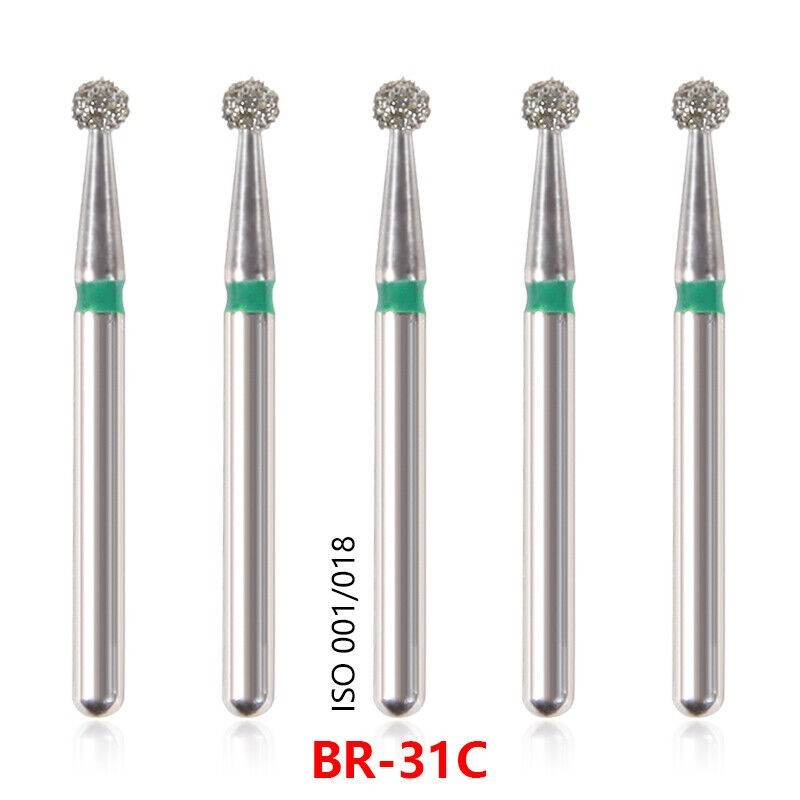 50pcs Dental Diamond Burs FG For High Speed Handpiece Friction Grip 149 Types