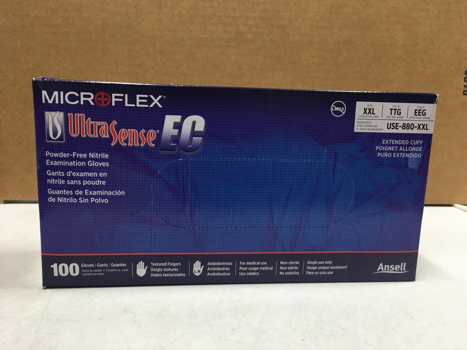 XXL MicroSense UltraSense EC Nitrile Gloves