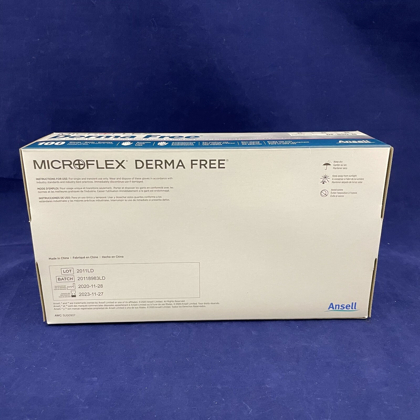 CASE OF 1000: Medium MICROFLEX Non-Latex Powder-Free Vinyl Gloves Clear DF-850-M