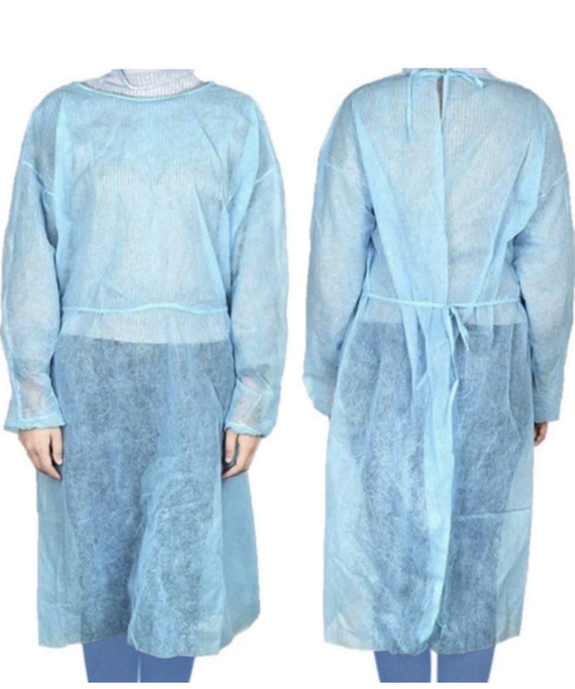 Dealmed Blue Isolation Gown, Latex-Free (Pack of 50)