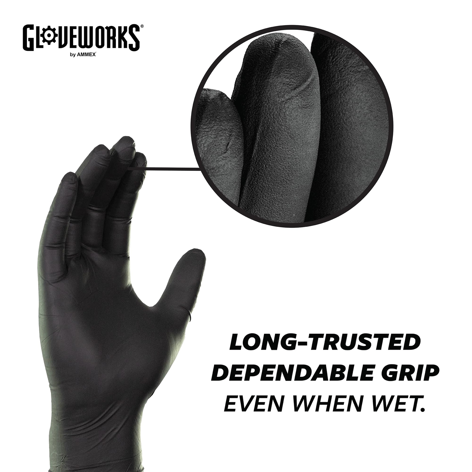 Black Nitrile Gloves Pack Of 100 Medium Duty 5 Mil Heavy Duty Auto Detail