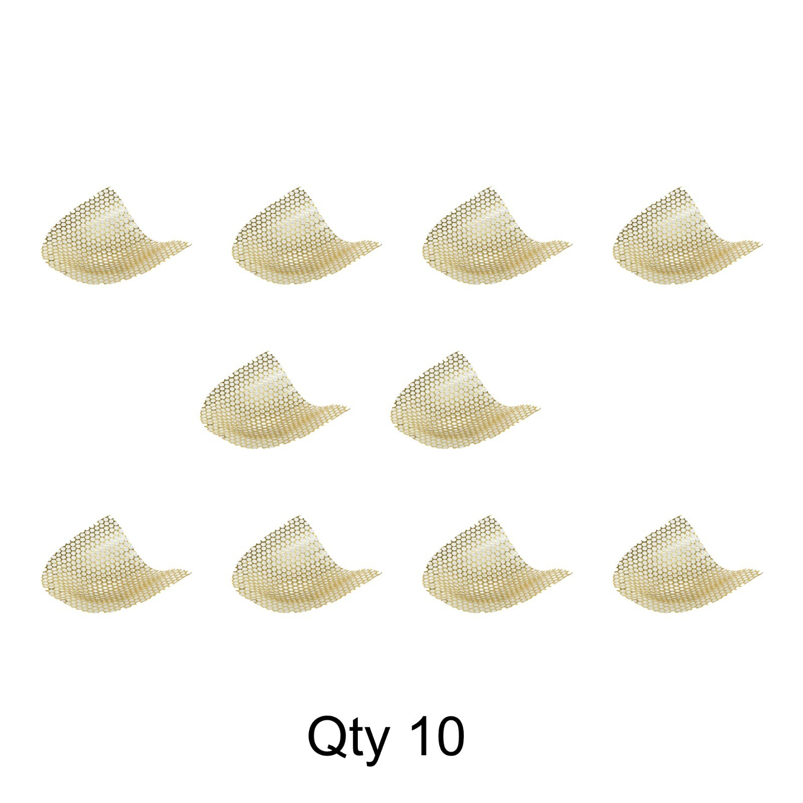 Dental Lab Grid Strengtheners Frego Reinforcement Mesh 10 Pcs Gold Plated Upper
