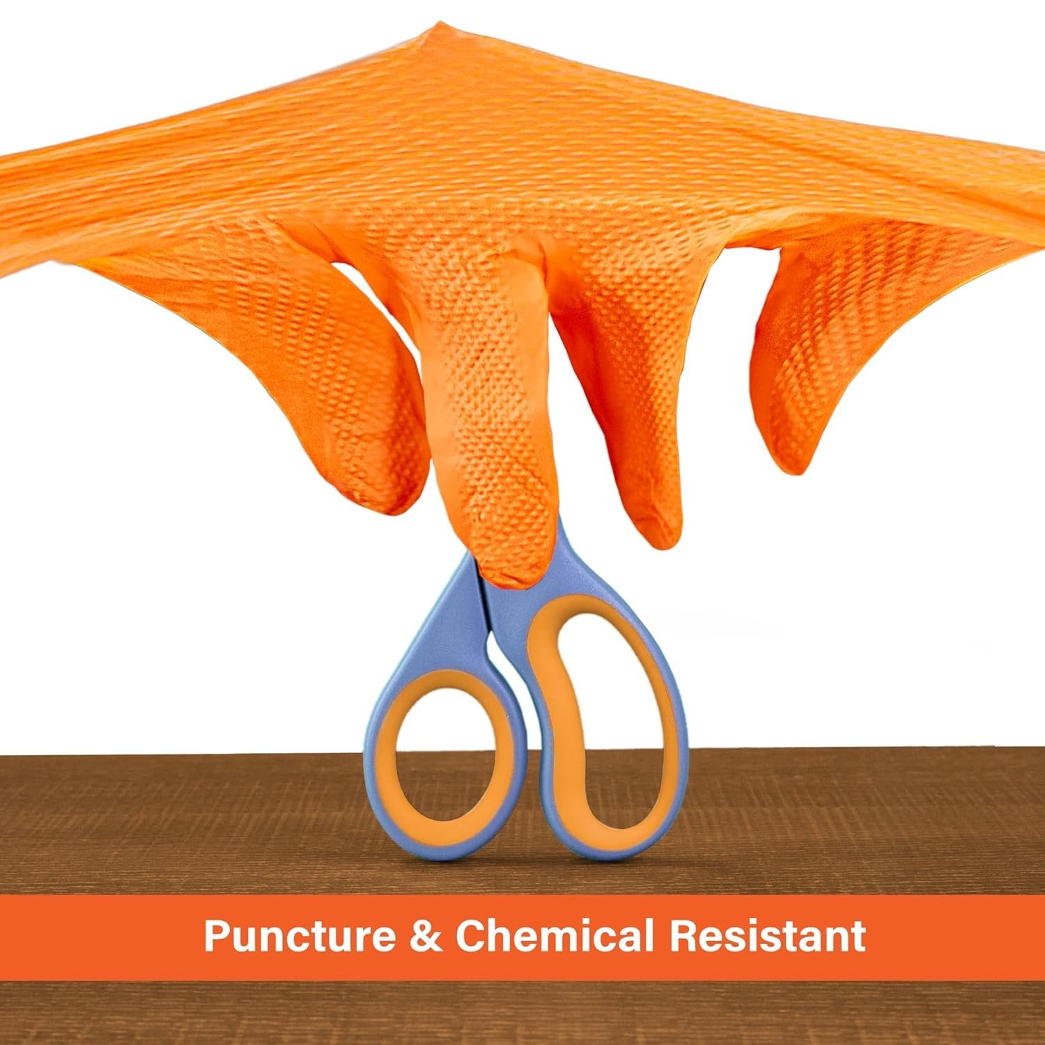 Latex-Free Orange Cleaning Gloves – XXLarge, 6 mil Thickness