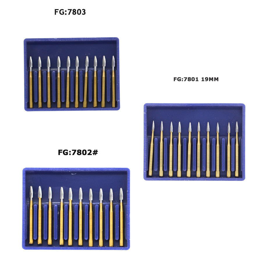 Dental Orthodontic Debonding Finishing High-speed Carbide Burs FG7801 7802 7803
