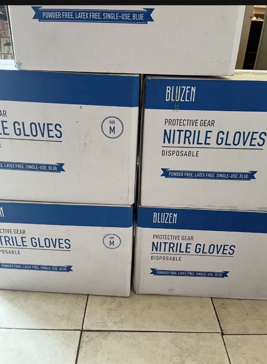 Nitrile Gloves 1000 gloves in a case)Powder-Free Latex-Free , Disposable S-XL
