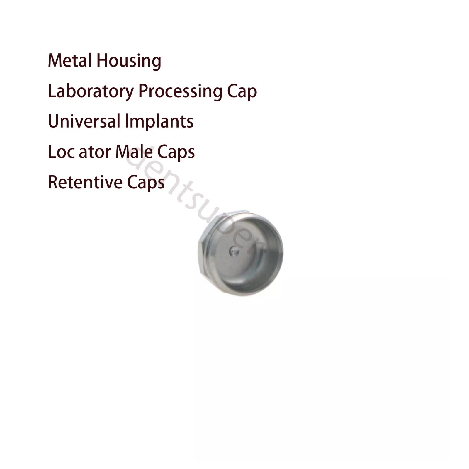 1/5/10PCS Universal Overdenture Implant Retention Metal Caps