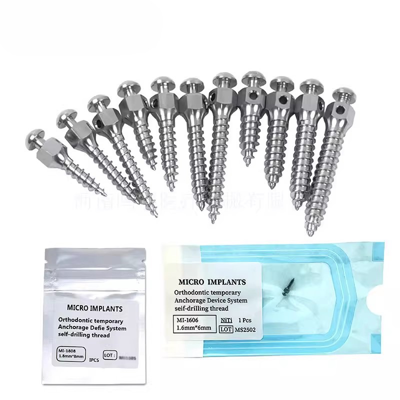 Sale Orthodontic Micro Implants Mini Screw Self-Drilling 10 Sizes NEW