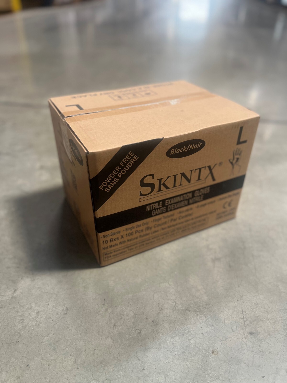 Disposable Gloves | Nitrile | Exam Grade | Black | Powder Free | SKINTX