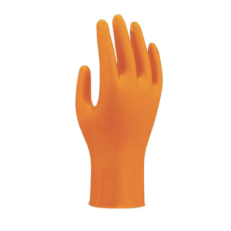 Showa 709Hvo-L Disposable Gloves, 8 Mil Palm, Nitrile, Powder-Free, (Aql) 1.5,
