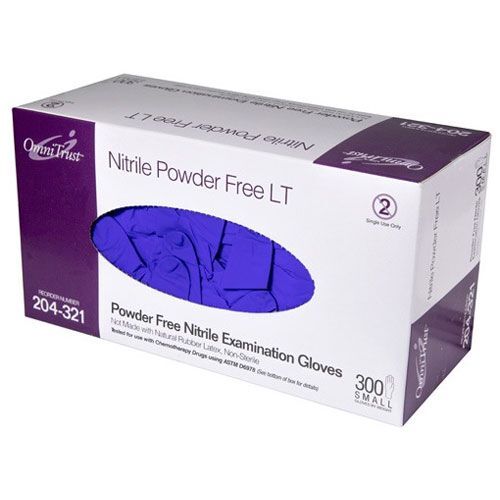 OmniTrust Ultimate Nitrile LT Exam Gloves – Small 300/Box. Chemo Rated